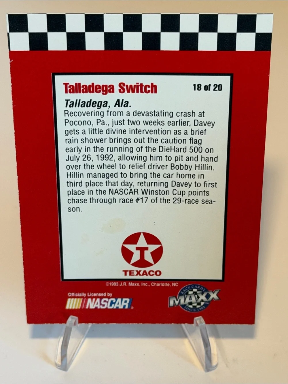Trading Card - Team Havoline Pit Crew (Black, Red, Yellow)